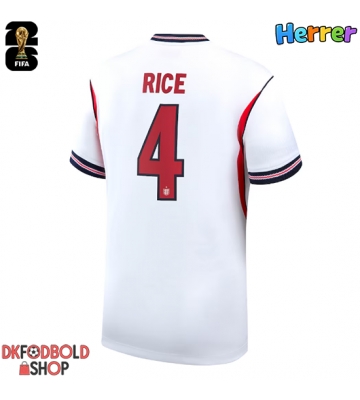 England Declan Rice #4 Hjemmebanetrøje VM 2026 Kort ærmer